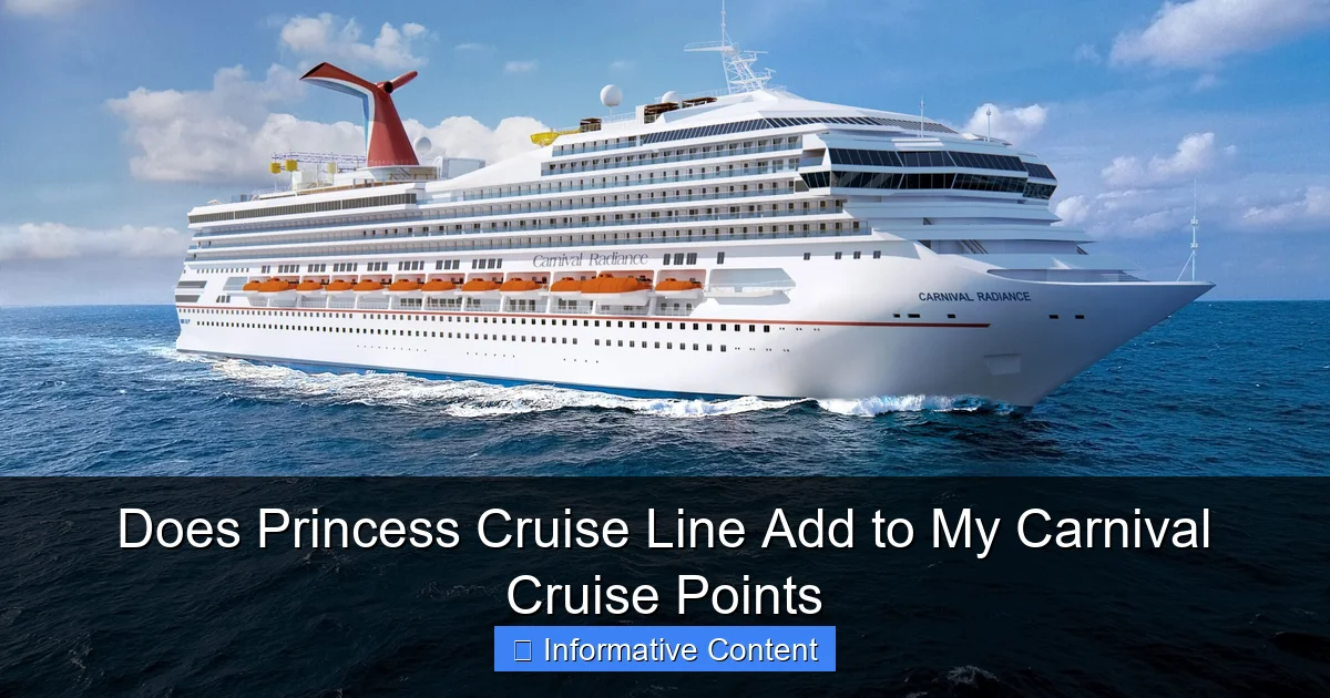 Does Princess Cruise Line Add to My Carnival Cruise Points