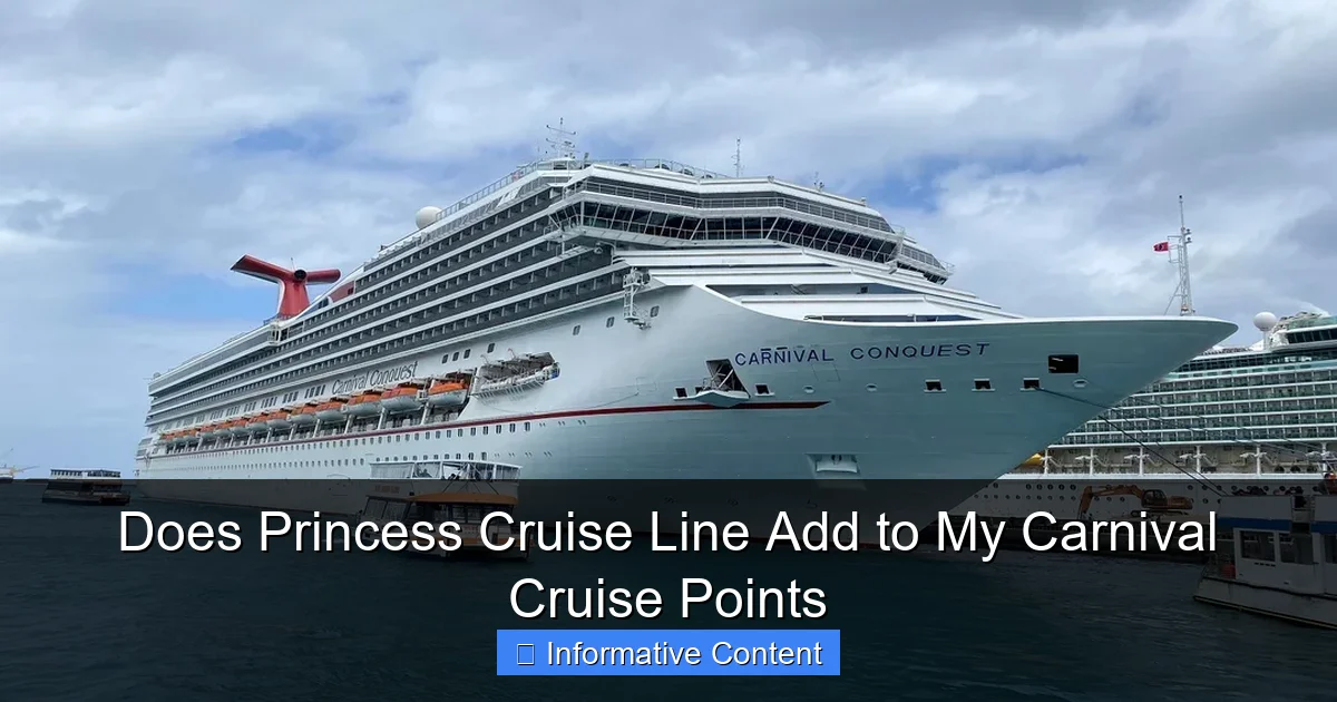 Does Princess Cruise Line Add to My Carnival Cruise Points