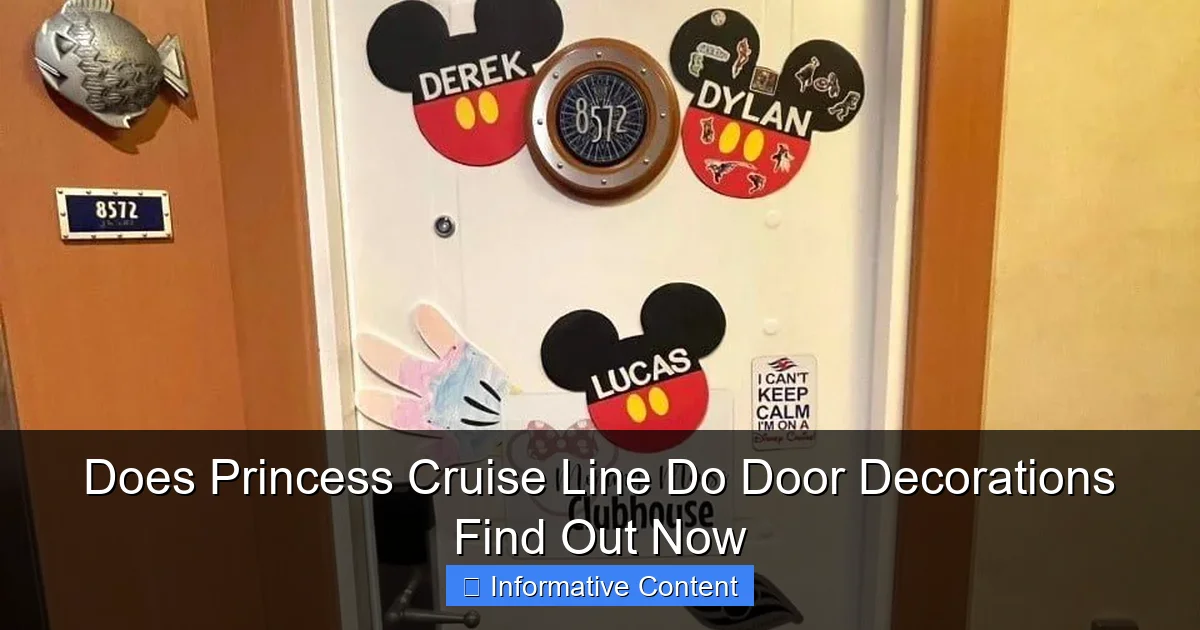 Does Princess Cruise Line Do Door Decorations Find Out Now