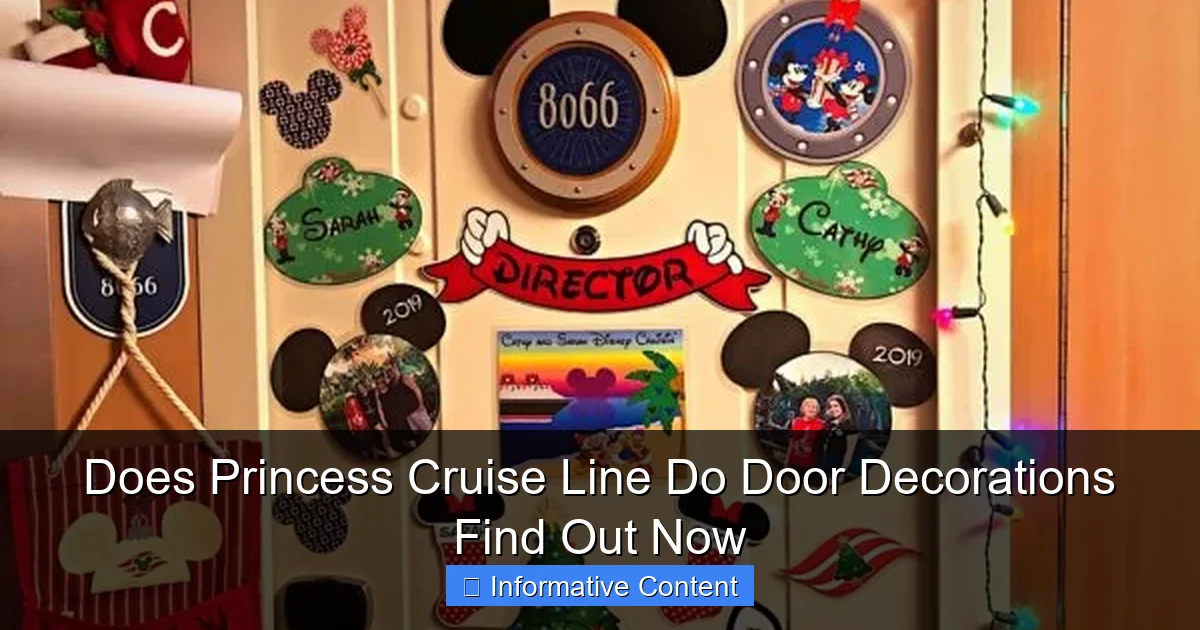 Does Princess Cruise Line Do Door Decorations Find Out Now