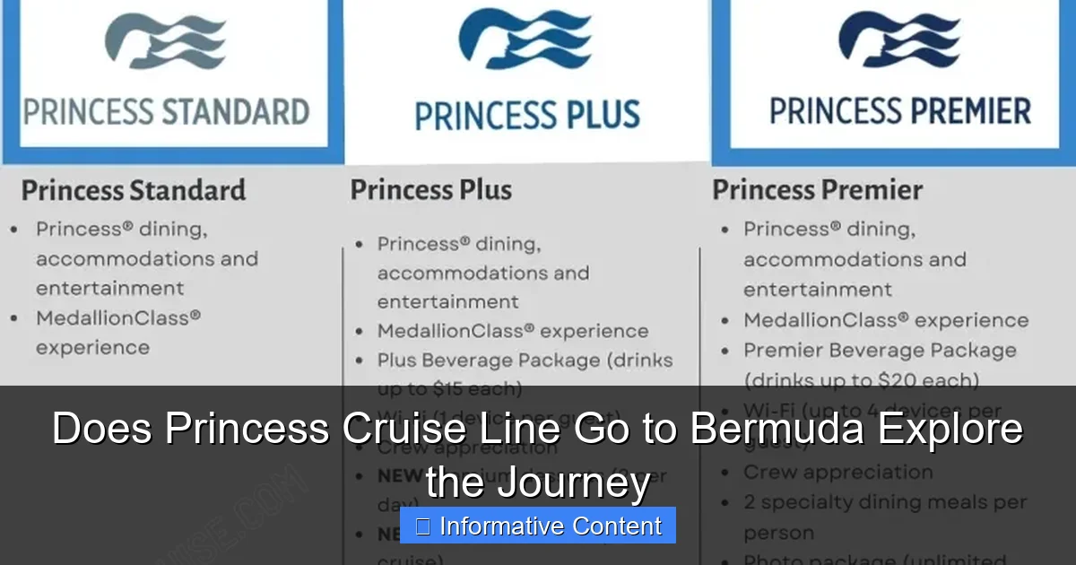 Does Princess Cruise Line Go to Bermuda Explore the Journey