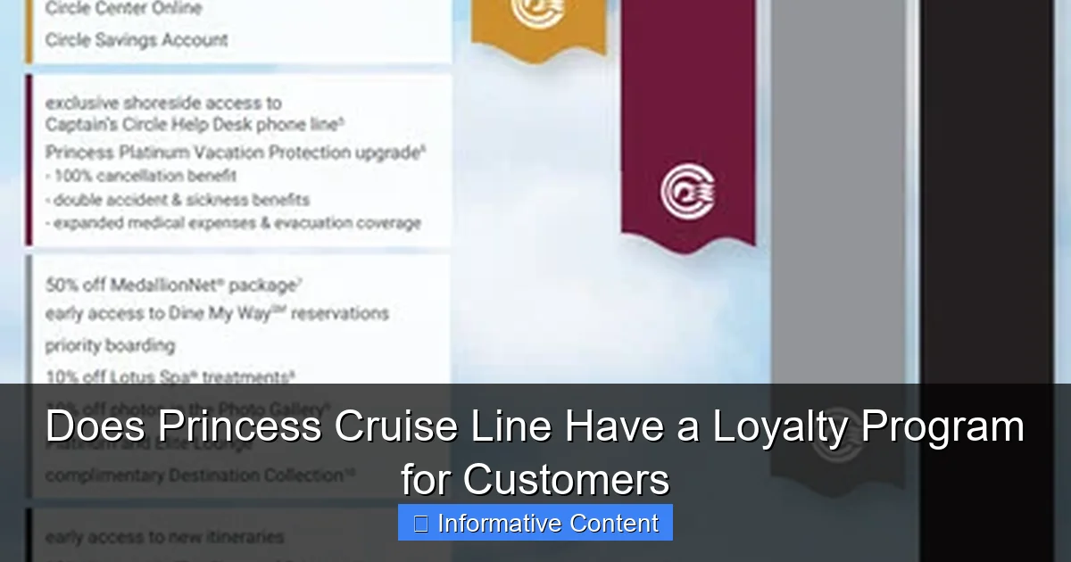 Does Princess Cruise Line Have a Loyalty Program for Customers