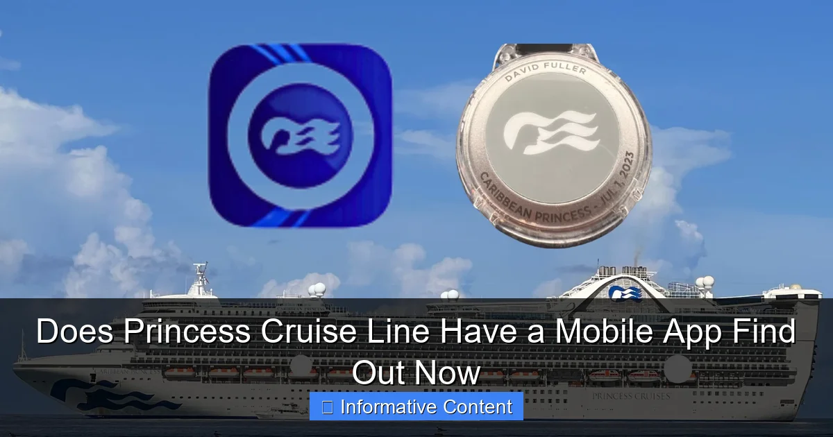 Does Princess Cruise Line Have a Mobile App Find Out Now