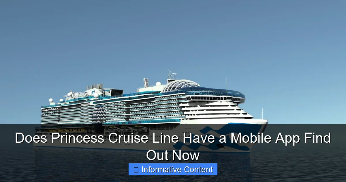 Does Princess Cruise Line Have a Mobile App Find Out Now