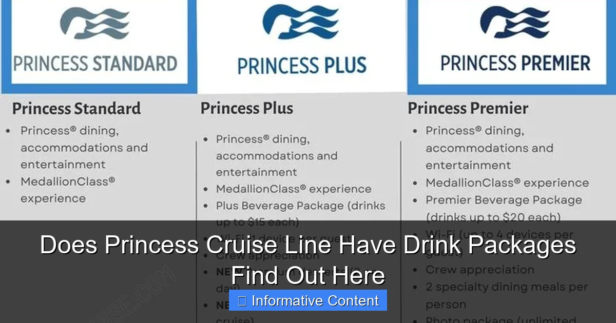 Does Princess Cruise Line Have Drink Packages Find Out Here