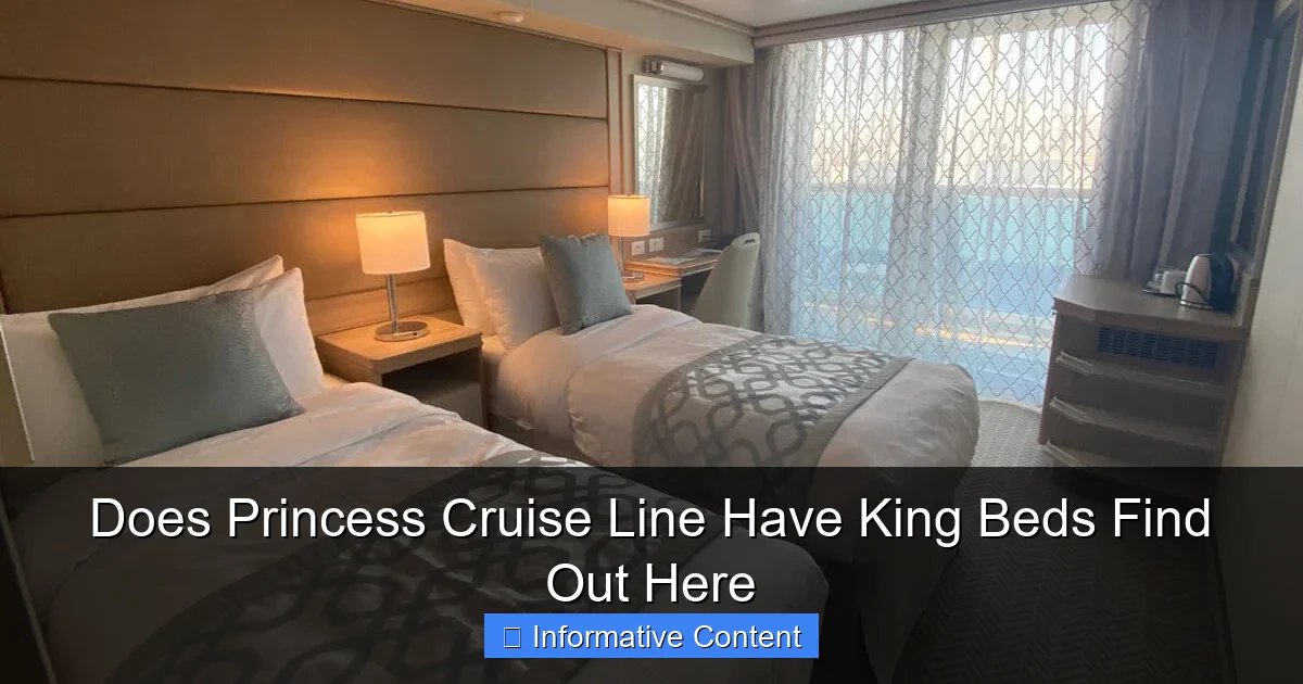 Does Princess Cruise Line Have King Beds Find Out Here