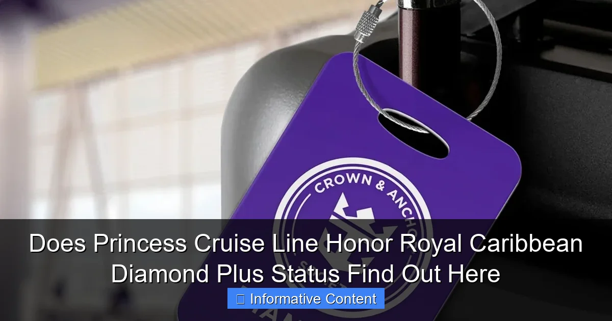 Does Princess Cruise Line Honor Royal Caribbean Diamond Plus Status Find Out Here