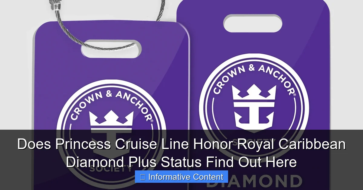 Does Princess Cruise Line Honor Royal Caribbean Diamond Plus Status Find Out Here