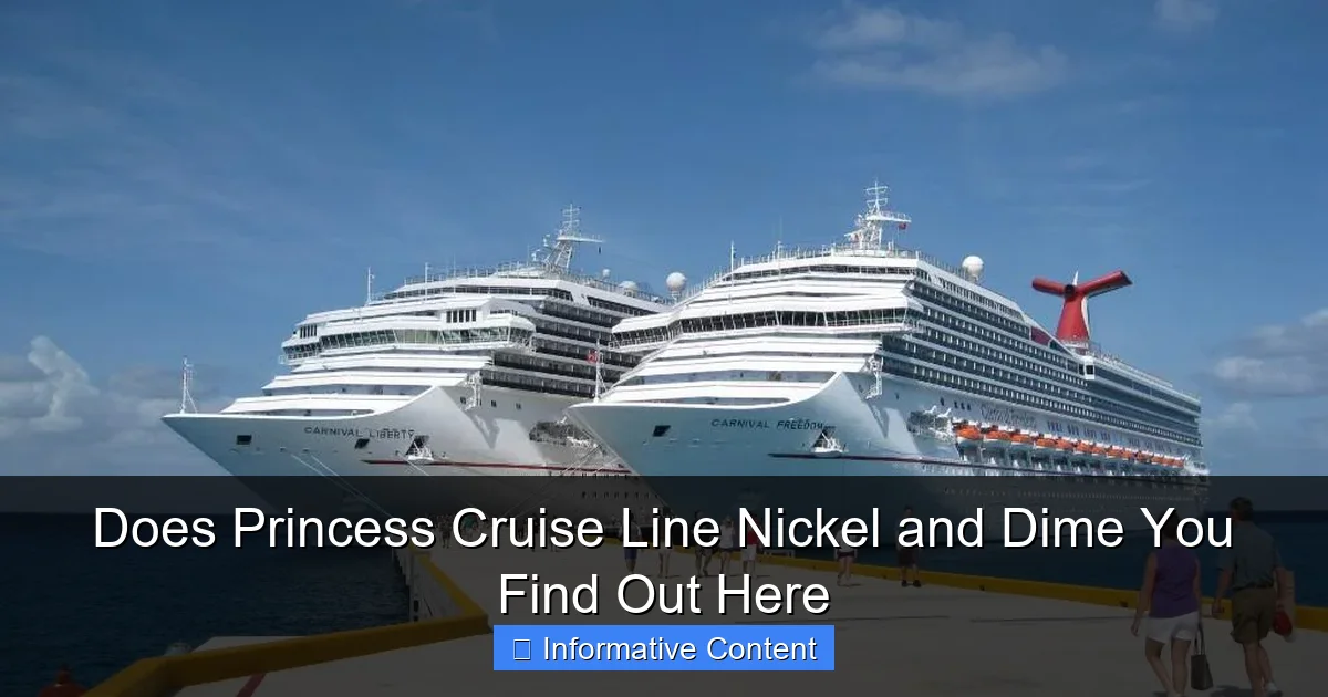 Does Princess Cruise Line Nickel and Dime You Find Out Here
