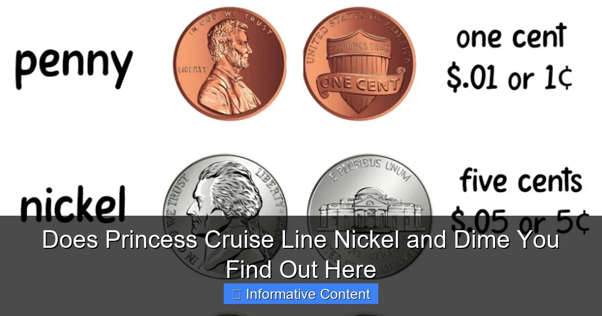 Does Princess Cruise Line Nickel and Dime You Find Out Here