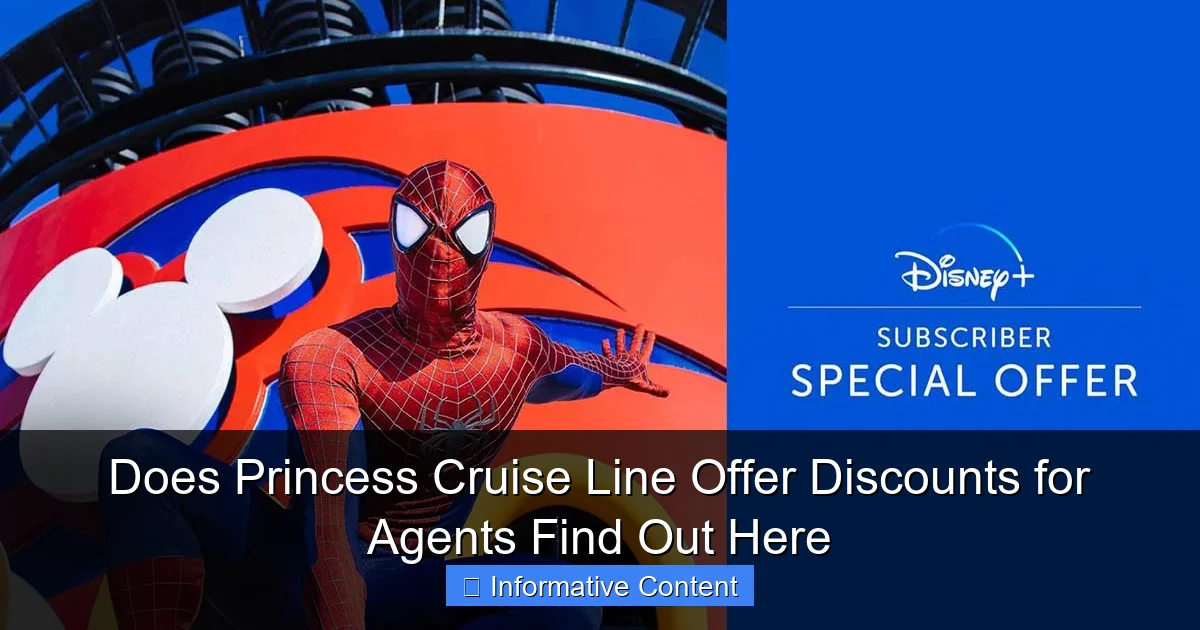 Does Princess Cruise Line Offer Discounts for Agents Find Out Here