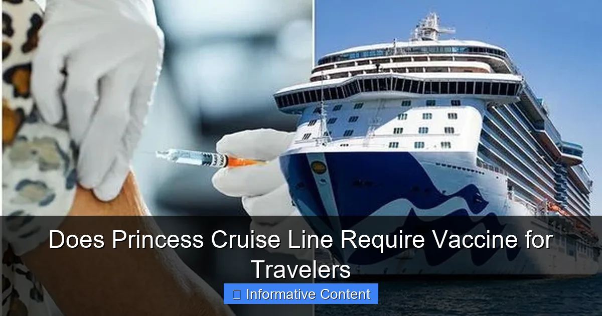 Does Princess Cruise Line Require Vaccine for Travelers