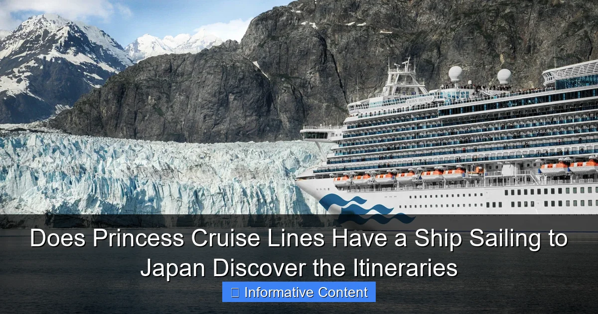 Does Princess Cruise Lines Have a Ship Sailing to Japan Discover the Itineraries