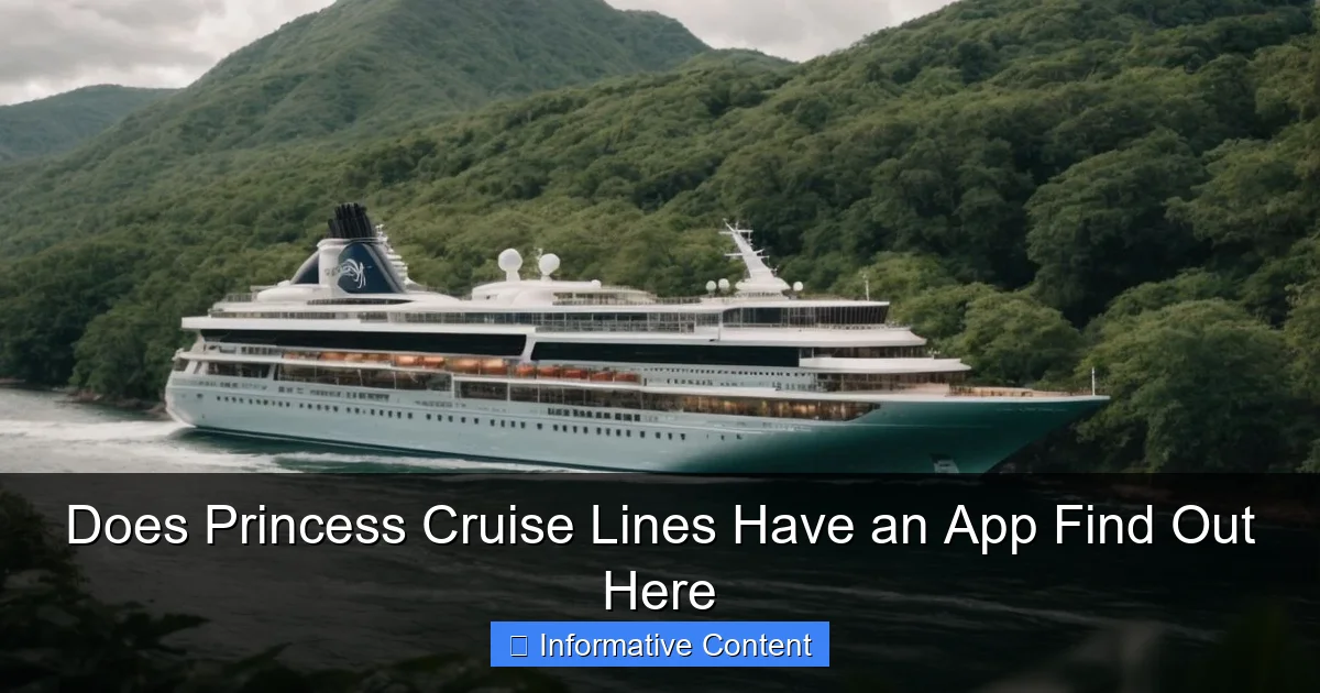 Does Princess Cruise Lines Have an App Find Out Here