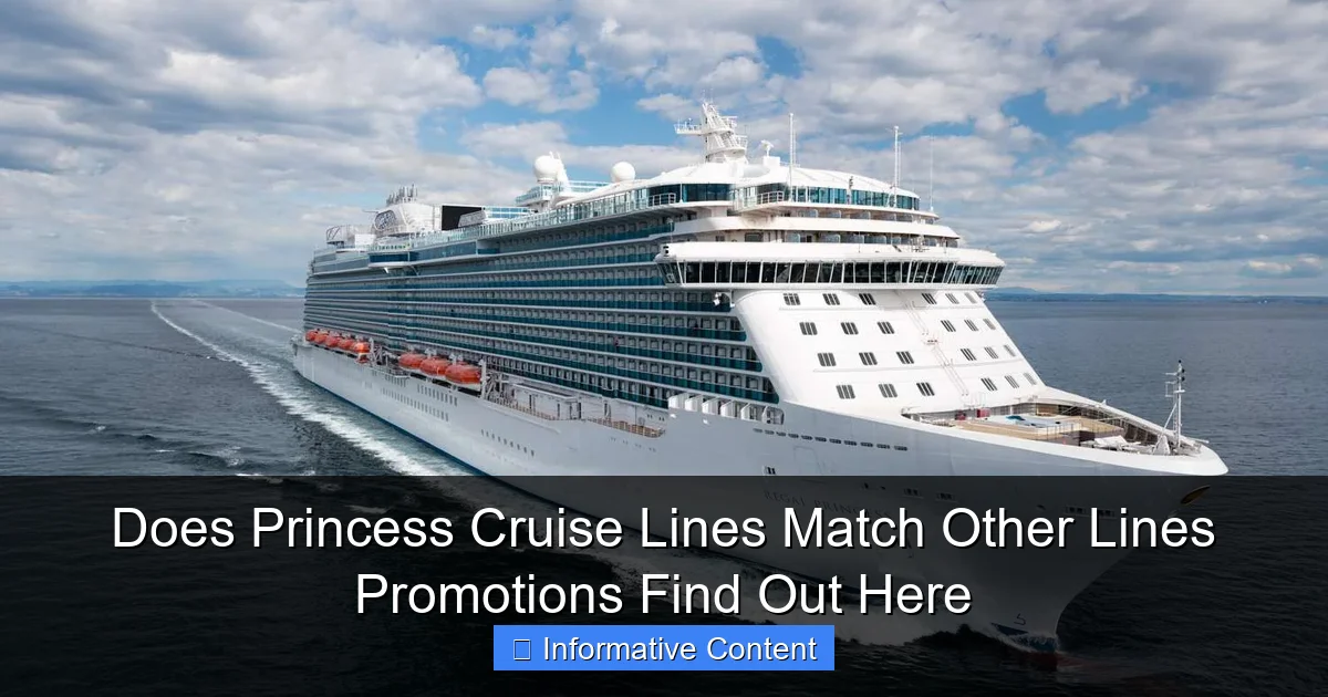 Does Princess Cruise Lines Match Other Lines Promotions Find Out Here