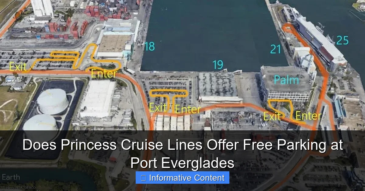 Does Princess Cruise Lines Offer Free Parking at Port Everglades