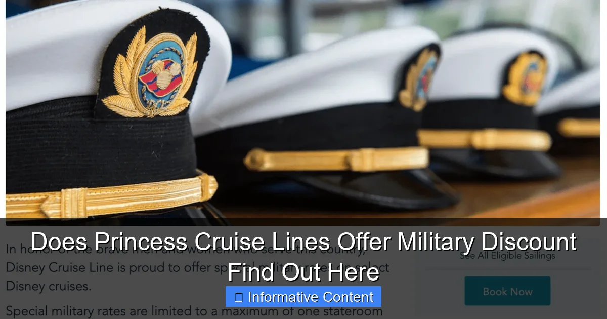 Does Princess Cruise Lines Offer Military Discount Find Out Here