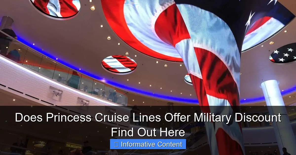 Does Princess Cruise Lines Offer Military Discount Find Out Here