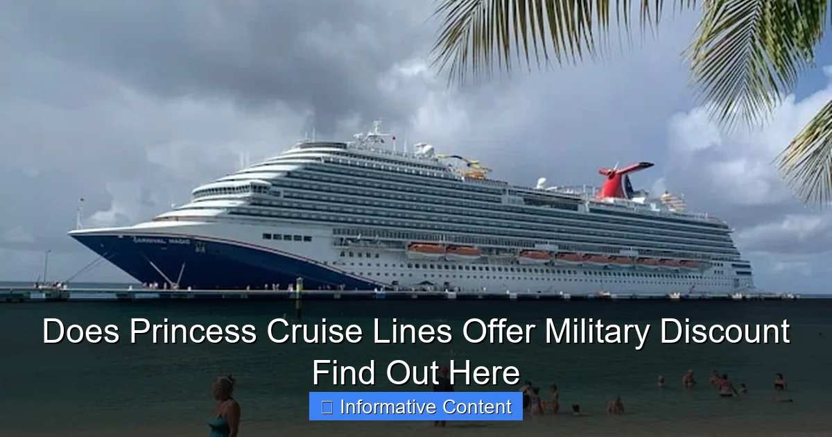 Does Princess Cruise Lines Offer Military Discount Find Out Here