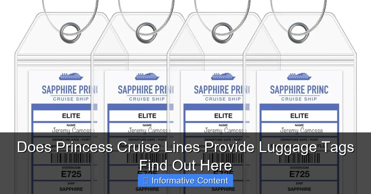 Does Princess Cruise Lines Provide Luggage Tags Find Out Here