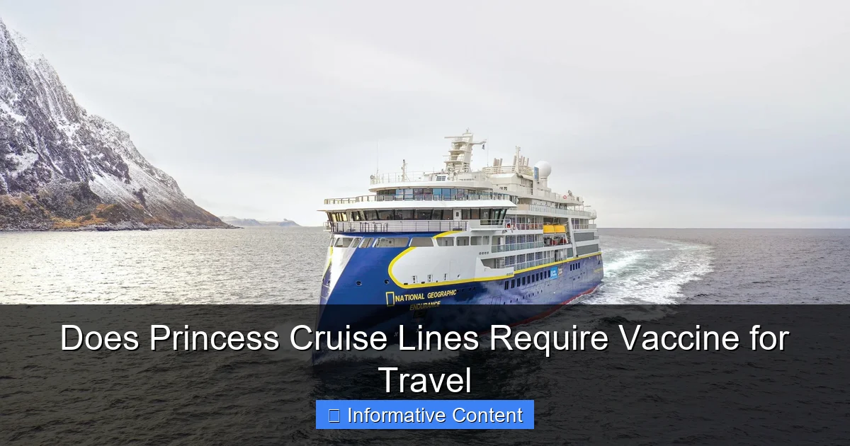 Does Princess Cruise Lines Require Vaccine for Travel