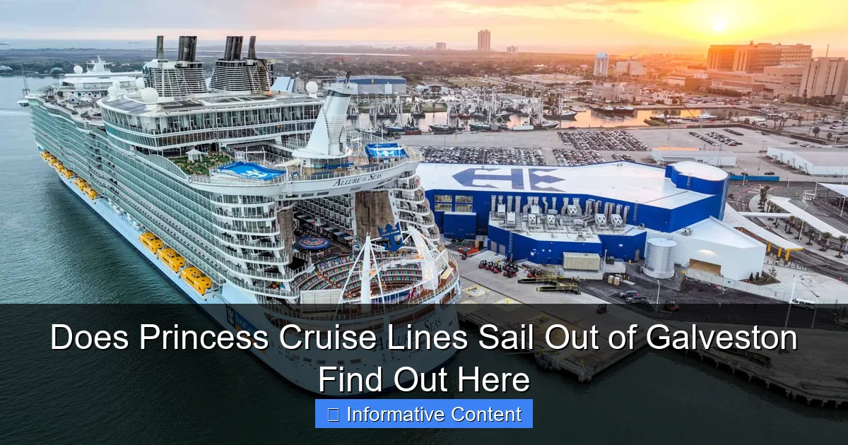 Does Princess Cruise Lines Sail Out of Galveston Find Out Here