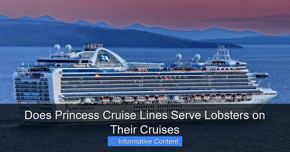 Does Princess Cruise Lines Serve Lobsters on Their Cruises