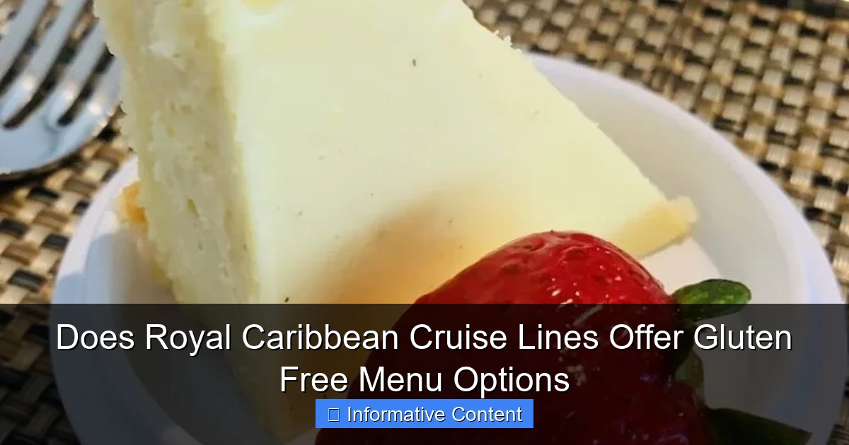 Does Royal Caribbean Cruise Lines Offer Gluten Free Menu Options