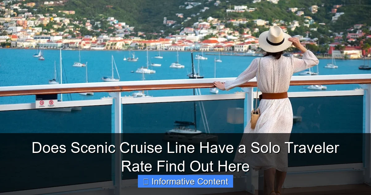 Does Scenic Cruise Line Have a Solo Traveler Rate Find Out Here
