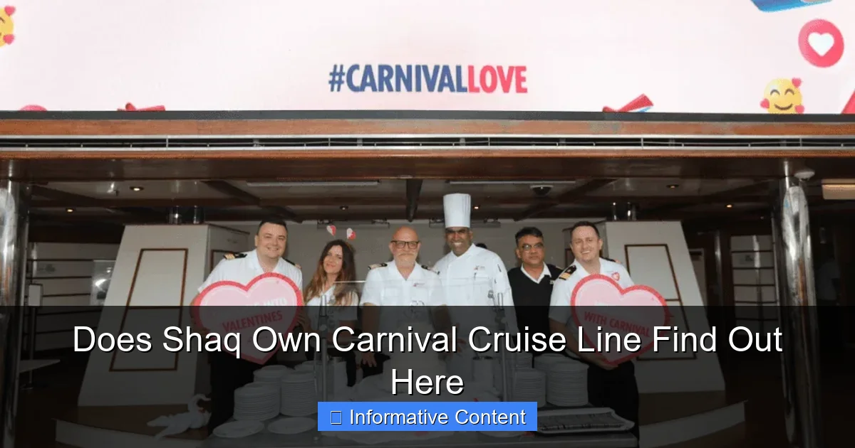 Does Shaq Own Carnival Cruise Line Find Out Here