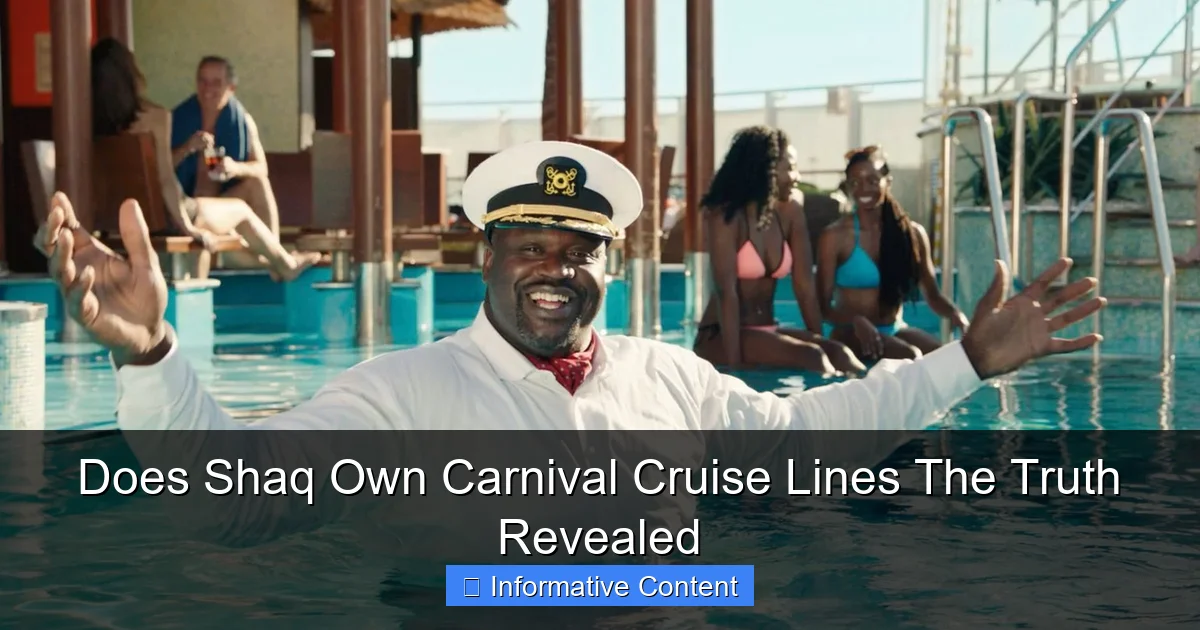 Does Shaq Own Carnival Cruise Lines The Truth Revealed