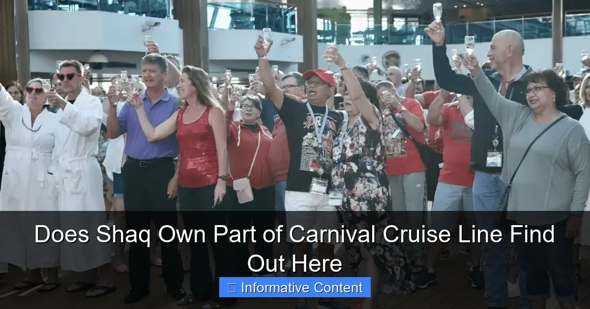 Does Shaq Own Part of Carnival Cruise Line Find Out Here