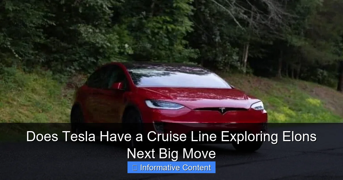 Does Tesla Have a Cruise Line Exploring Elons Next Big Move