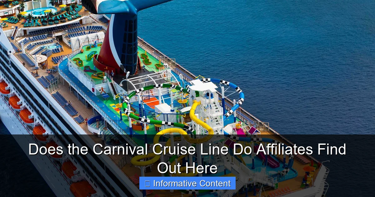 Does the Carnival Cruise Line Do Affiliates Find Out Here
