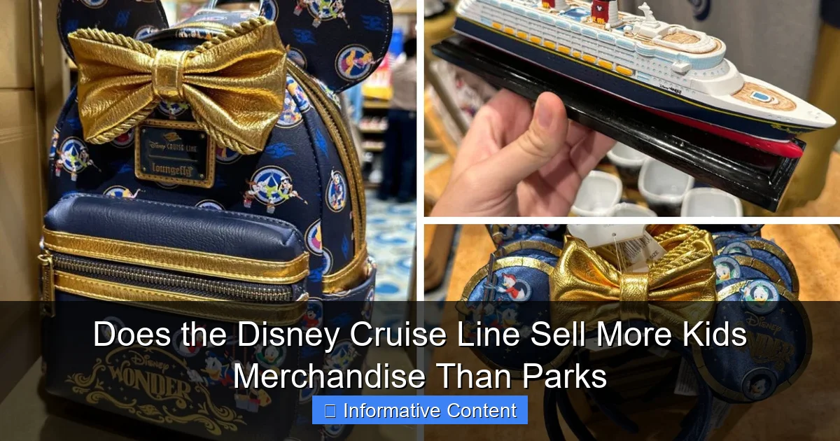 Does the Disney Cruise Line Sell More Kids Merchandise Than Parks