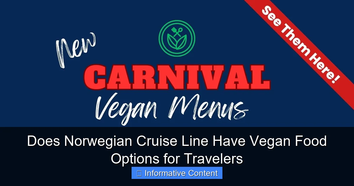 Does Norwegian Cruise Line Have Vegan Food Options for Travelers