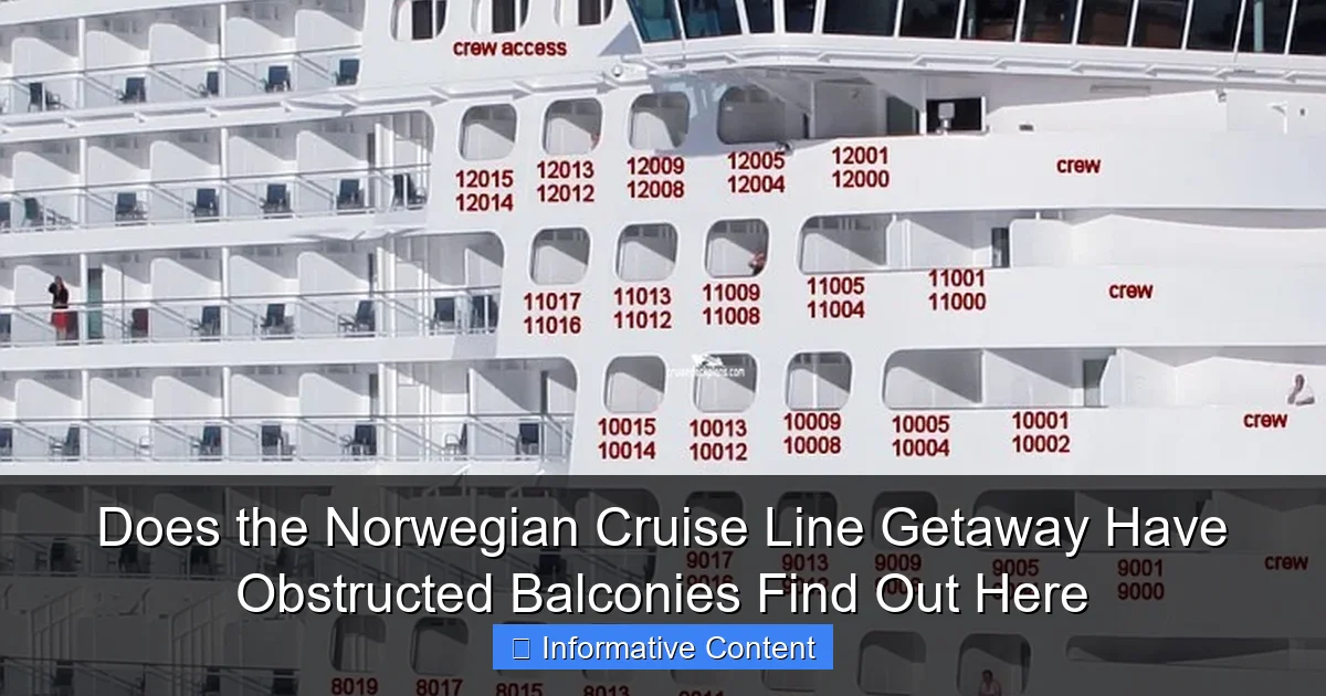 Does the Norwegian Cruise Line Getaway Have Obstructed Balconies Find Out Here