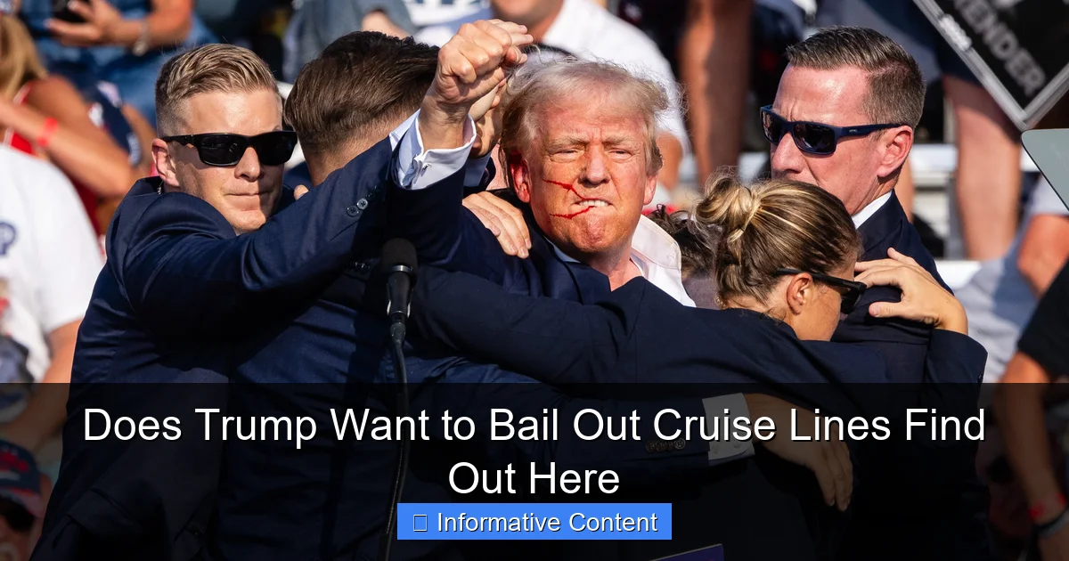 Does Trump Want to Bail Out Cruise Lines Find Out Here