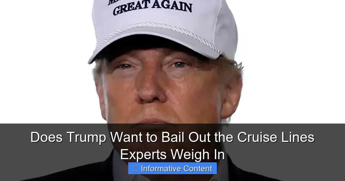 Does Trump Want to Bail Out the Cruise Lines Experts Weigh In