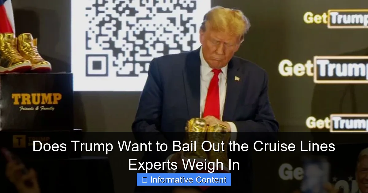 Does Trump Want to Bail Out the Cruise Lines Experts Weigh In