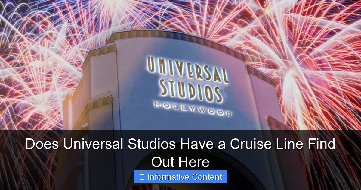 Does Universal Studios Have a Cruise Line Find Out Here