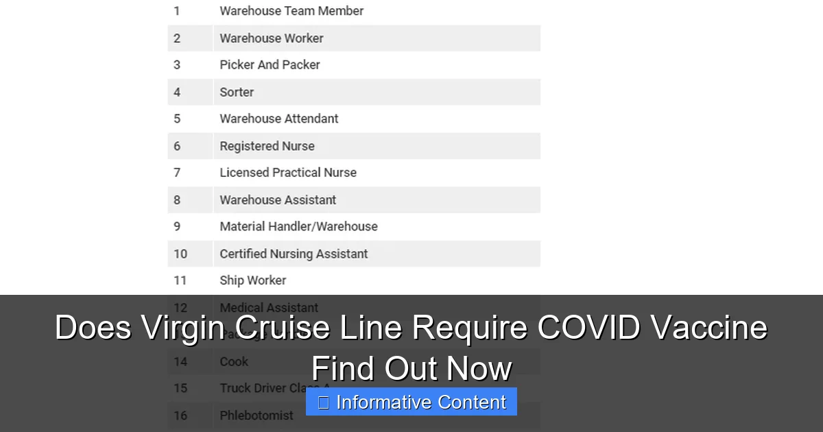 Does Virgin Cruise Line Require COVID Vaccine Find Out Now