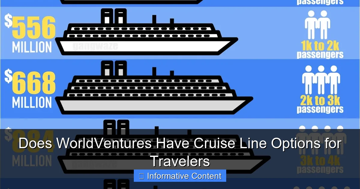 Does WorldVentures Have Cruise Line Options for Travelers