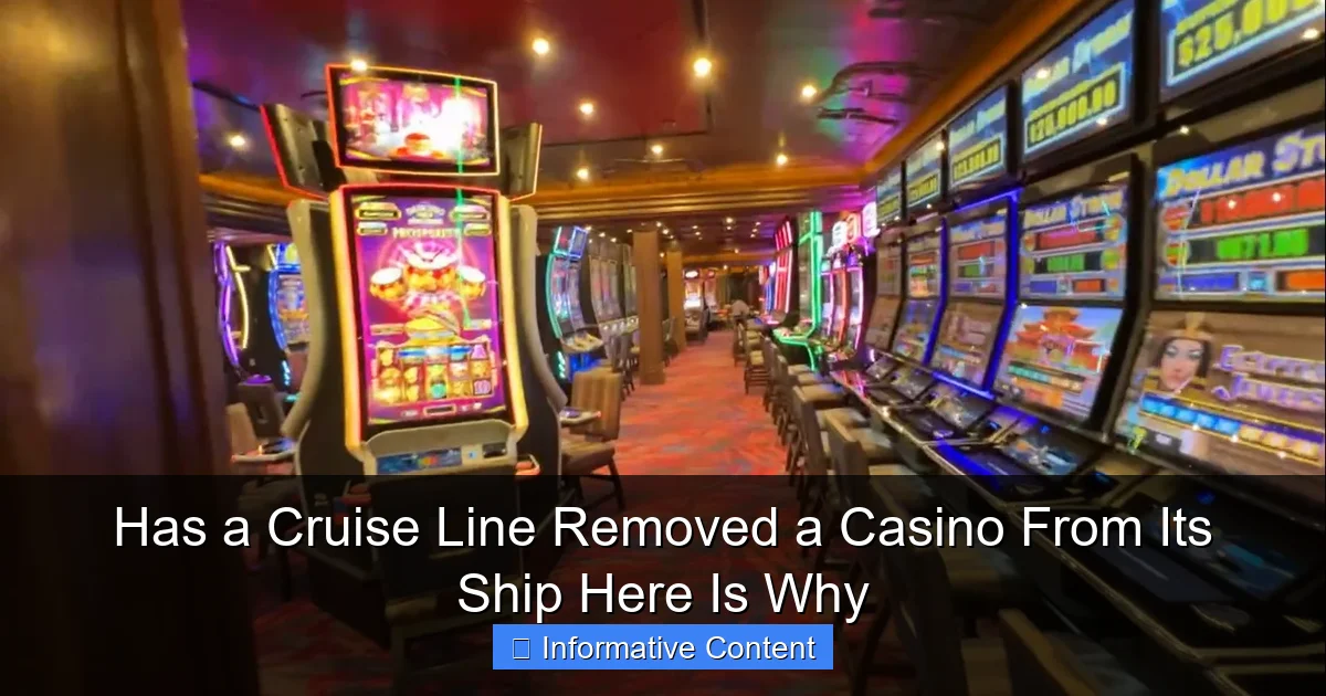 Has a Cruise Line Removed a Casino From Its Ship Here Is Why
