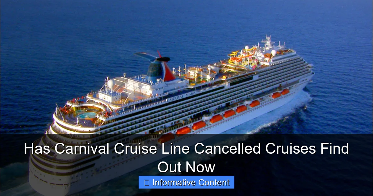 Has Carnival Cruise Line Cancelled Cruises Find Out Now