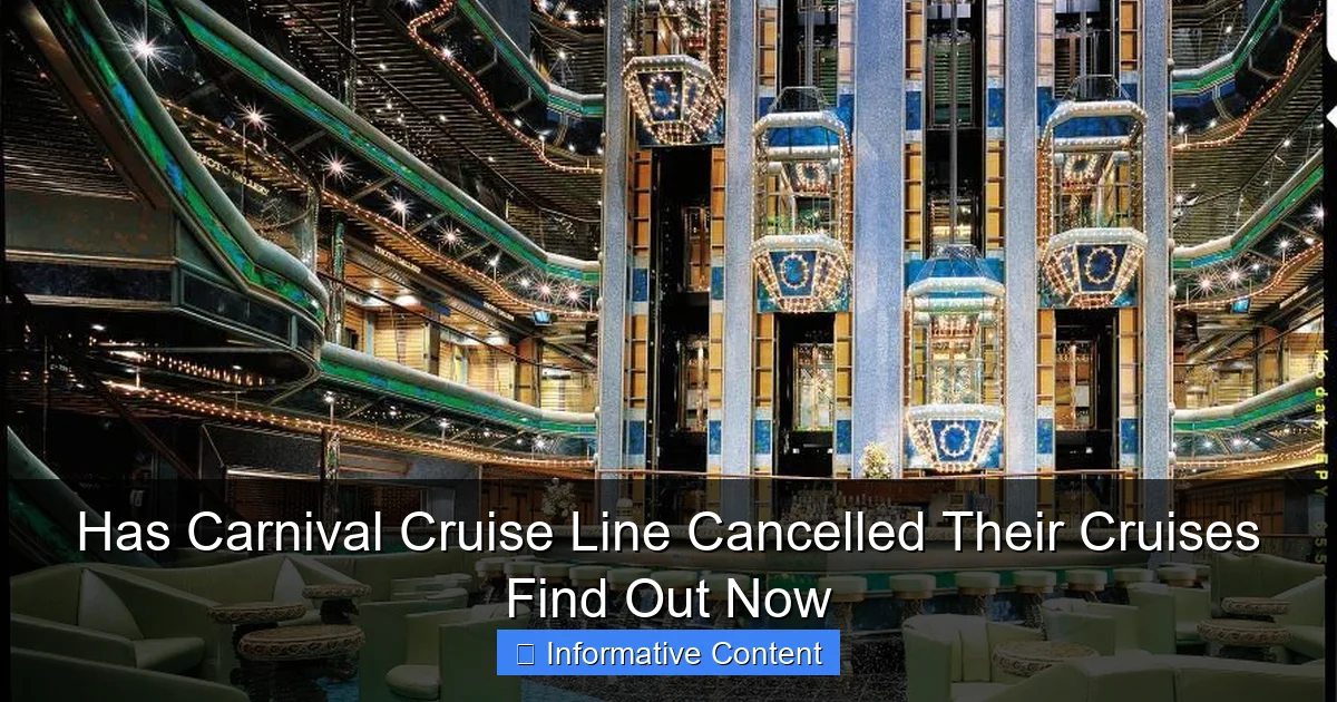 Has Carnival Cruise Line Cancelled Their Cruises Find Out Now