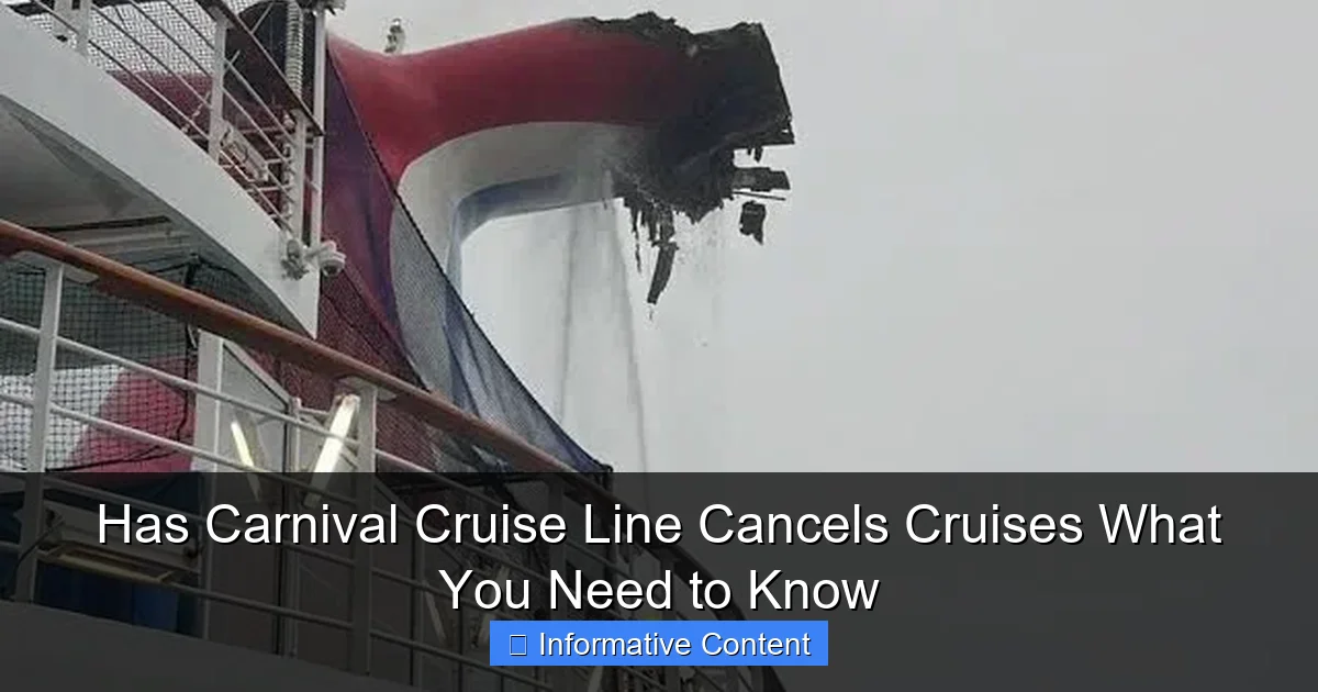 Has Carnival Cruise Line Cancels Cruises What You Need to Know