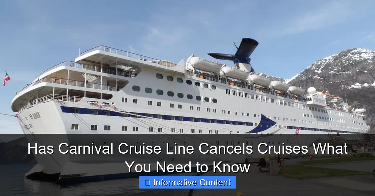 Has Carnival Cruise Line Cancels Cruises What You Need to Know