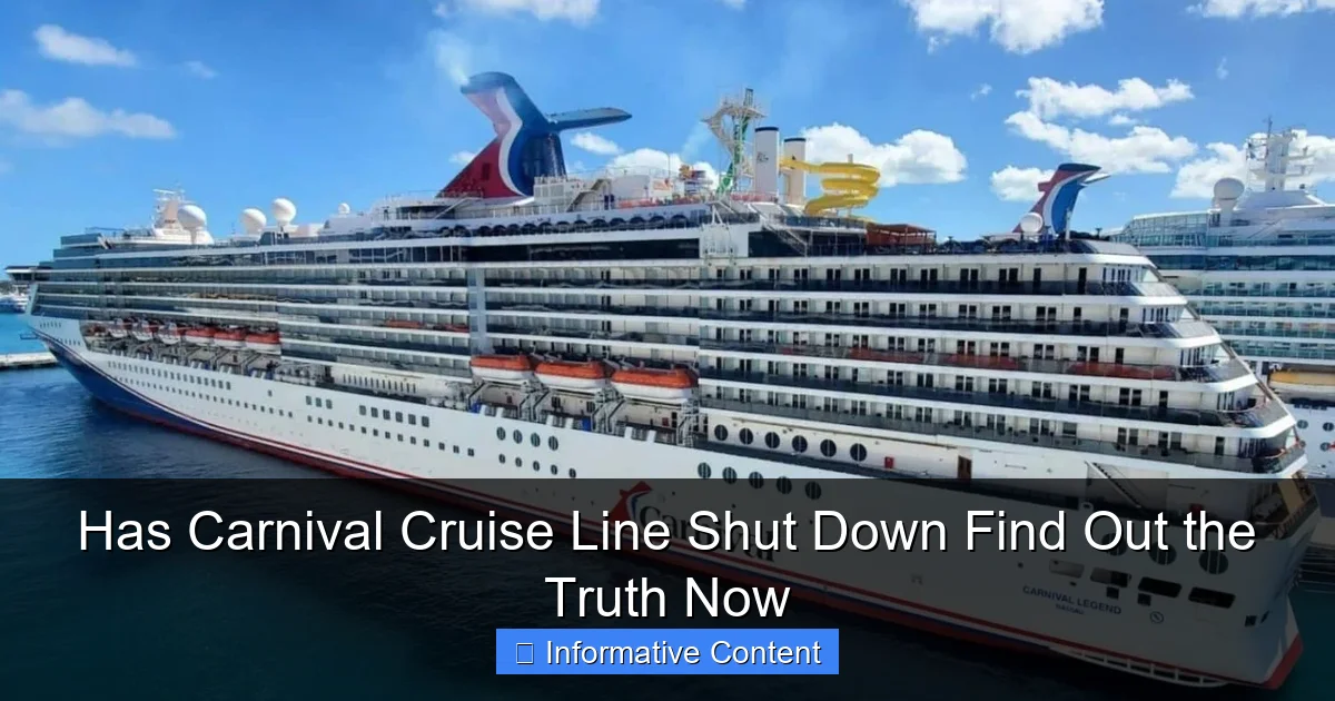 Has Carnival Cruise Line Shut Down Find Out the Truth Now