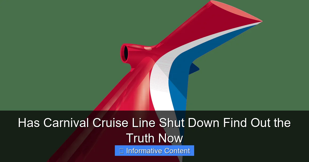 Has Carnival Cruise Line Shut Down Find Out the Truth Now